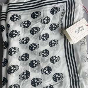 Alexander McQueen Chiffon Skull Scarf BRAND NEW WITH TAGS